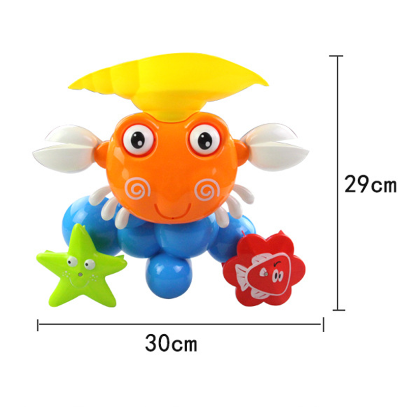 Baby-Crab-Windmills-Bath-Toy-Faucet-Plastic-Wash-Toys-Spray-Water-Fun-1044713