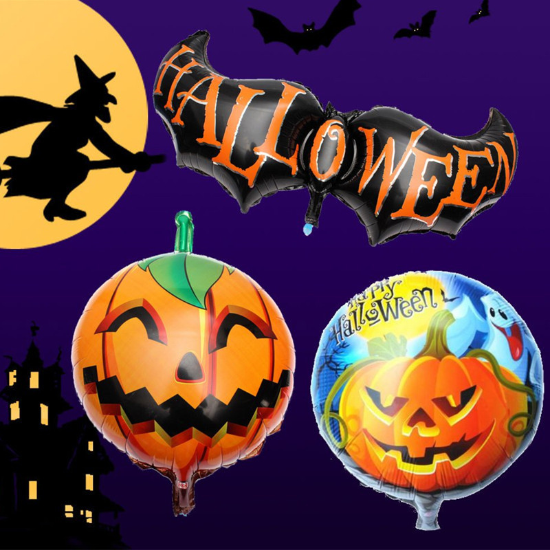 Halloween-Pumpkin-Head-Party-Home-Decorations-Props-Foil-Balloons-1002249