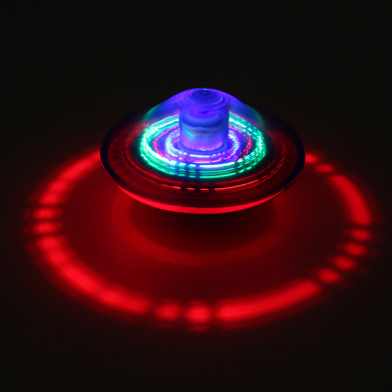 Colorful-Standing-UFO-Drift-Flashlight-Music-Gyro-Spinning-Top-With-Opening-Key-1148981