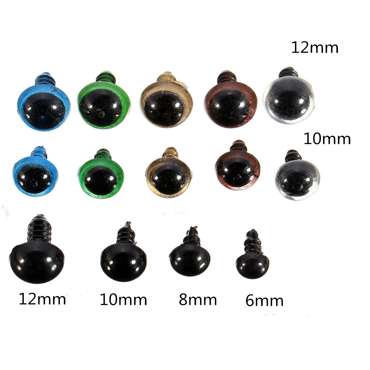 264pcs-6-12mm-Black-1012mm-Colorful-Safety-Eyes-Teddy-Bear-Doll-Animal-Crafts-1031141