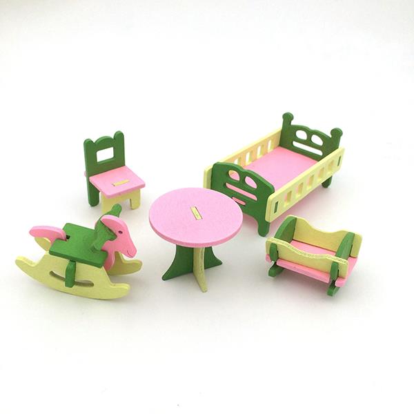 4-Sets-of-Delicate-Wood-Dollhouse-Furniture-Kits-for-Doll-House-Miniature-1141475