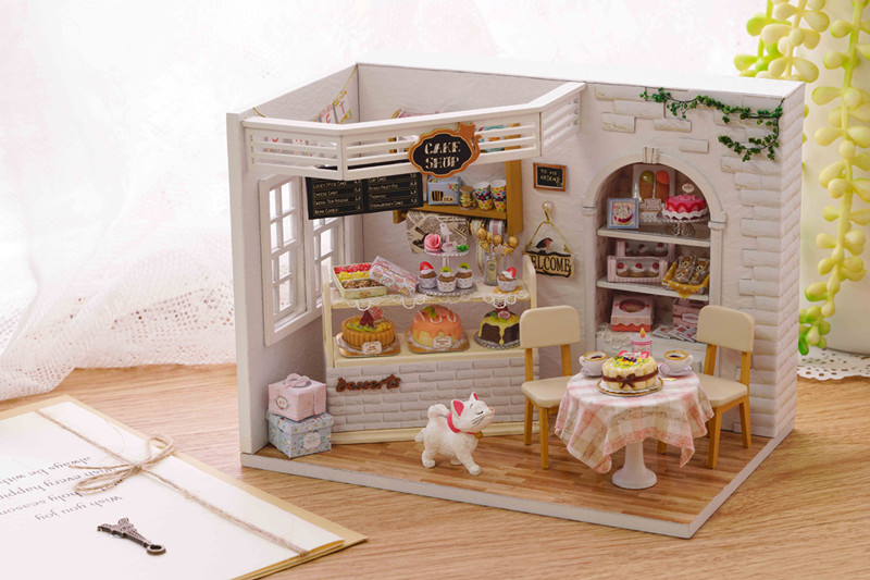 CuteRoom-H-014-Cake-Diary-Shop-DIY-Dollhouse-With-Music-Cover-Light-House-Model-1211779