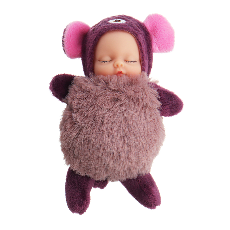 10cm-Hot-Cute-Mini-Dolls-Key-Chain-Toy-Cartoon-Sleeping-Baby-Plush-Pendant-Model-Gift-For-Ch-1253524