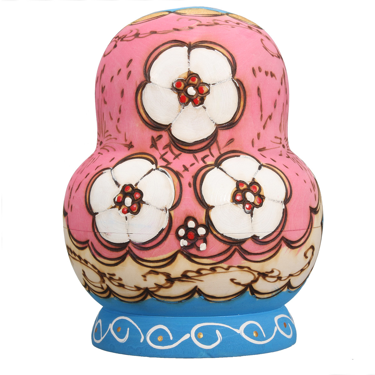 10pcs-Hand-Painted-Blue-Dolls-Set-Wooden-Russian-Nesting-Babushka-Matryoshka-1103013