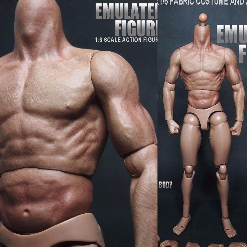 16-Scale-Action-Figure-Male-Nude-Muscular-Body-12quot-Plastic-Toy-for-TTM1819-1093229