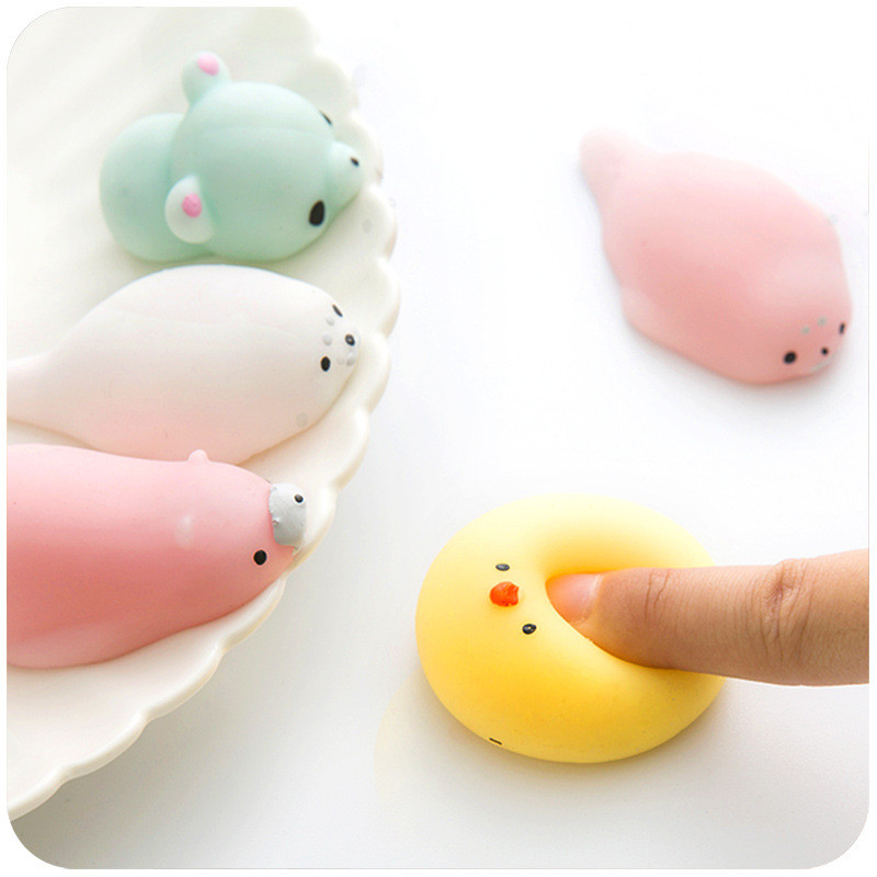 16PCS-Squishy-Mochi-Stress-Reliever-Squeeze-Healing-Toy-Seal-Cat-Paw-Cute-Collection-Christmas-Gift--1437997