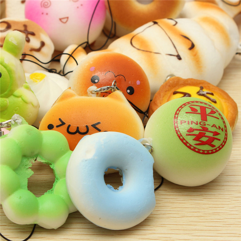 30PCS-Random-Squishy-Soft-PandaBreadCakeBuns-Phone-Straps-Decor-1074179