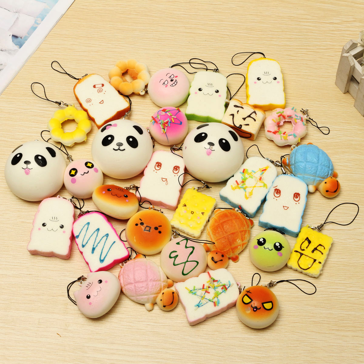 Banggood-Kawaii-10Pcs-Exquisite-Squishy-Random-Charm-Soft-PandaBreadCakeBuns-Phone-Straps-Toys-Decor-1158164