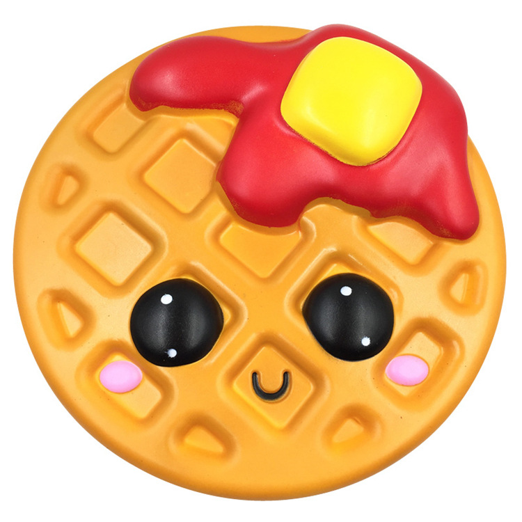 Giant-Jumbo-Squishy-Bread-Waffle-Cake-24CM-Cookies-Slow-Rising-Soft-Scented-Toy-1419066