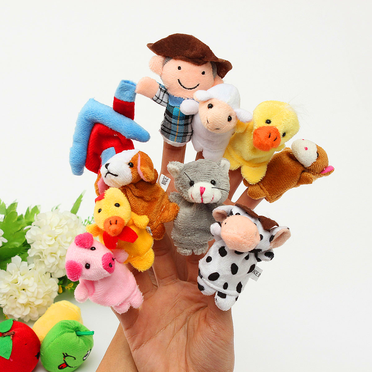 10-PCs-Family-Finger-Puppets-Cloth-Doll-Baby-Educational-Hand-Toy-965409