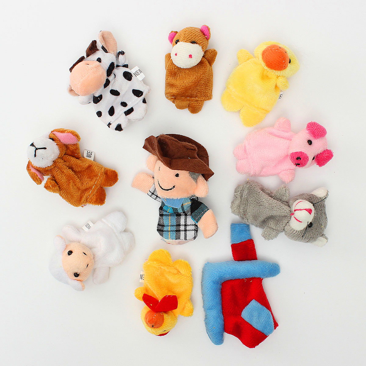 10-PCs-Family-Finger-Puppets-Cloth-Doll-Baby-Educational-Hand-Toy-965409