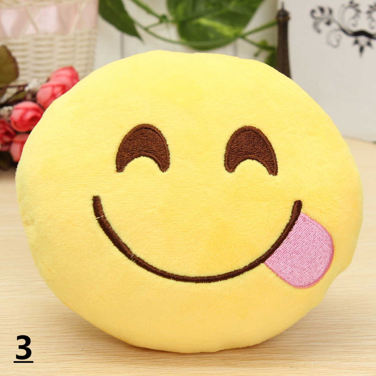 59-15cm-Emoji-Smiley-Emoticon-Stuffed-Plush-Soft-Toy-Round-Cushion-Ornament-Decor-Gift-1133560