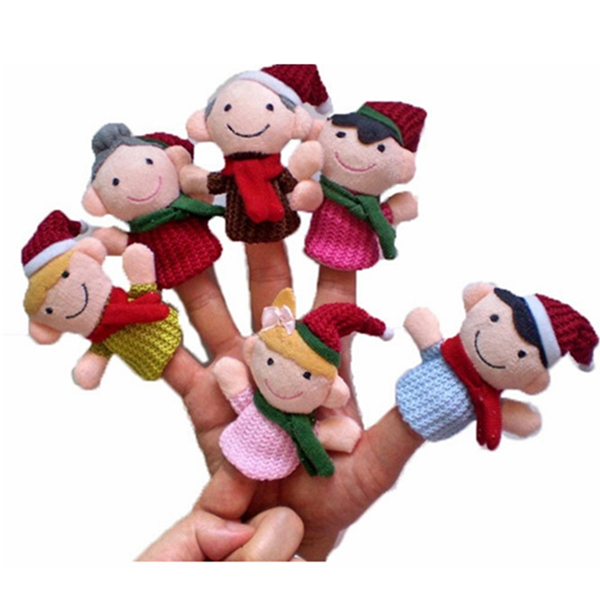 quotChristmas-family-Kids-Educational-toy-Finger-Puppet-Plush-Story-6-PCS-977248
