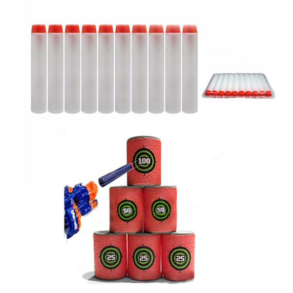 100PCS-White-Refill-Bullets-Dart-For-Nerf-N-strike-Elite-Rampage-Retaliator-Series-Blasters-1094383