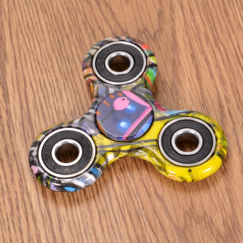 2PCS-Graffiti-Camouflage-Fidget-Hand-Spinner-ADHD-Autism-Rotating-Fingertips-Fingers-Gyro-Reduce-Str-1142161