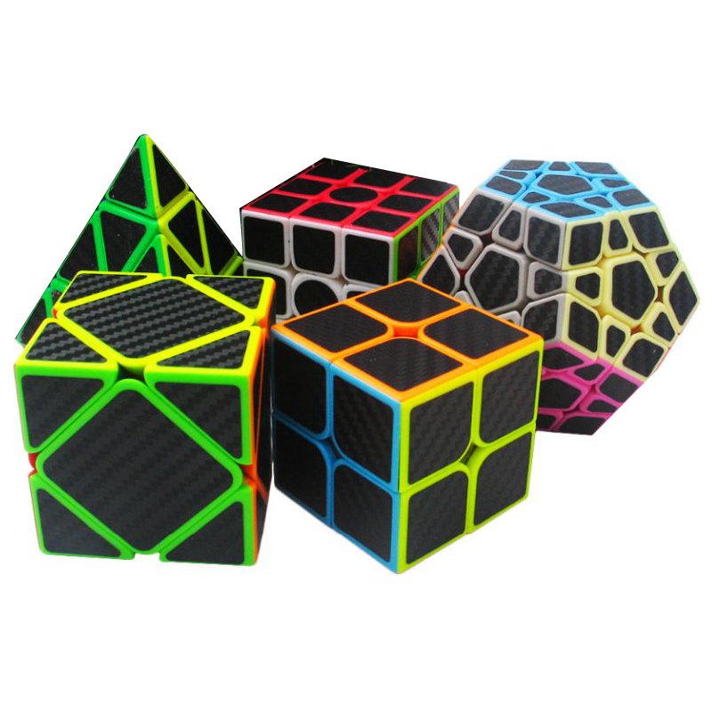 5Pcs-Per-Box-Carbon-Fibre-Magic-Cube-Pyraminx-Dodecahedron-Axis-Cube-2x2-And-3x3-Cube-Speed-Puzzle-1201688