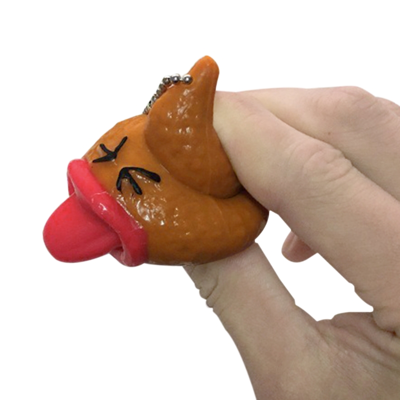 Pop-Out-Tongues-Novelties-Toys-Fun-Poo-Emoji-Emoticon-Toy-Keychain-Little-Tricky-Prank-1281945