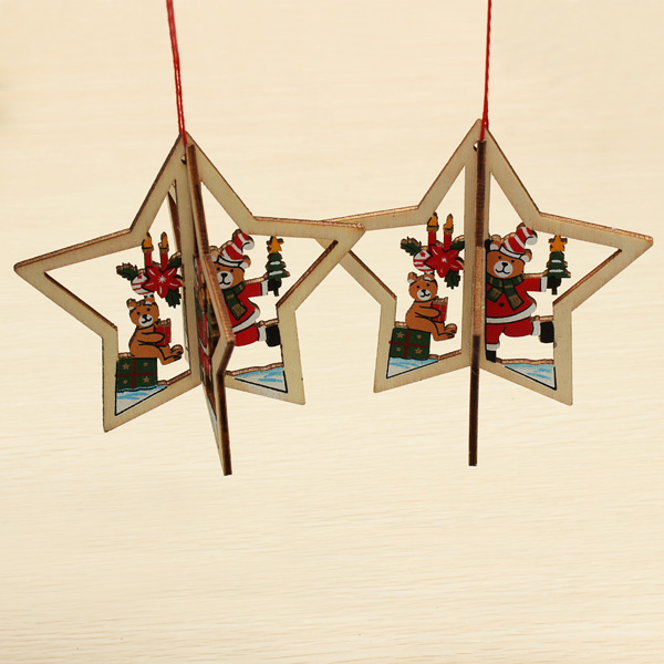 2PCS-Christmas-Wood-Five-Pointed-Star-Christmas-Tree-Accessories-955935
