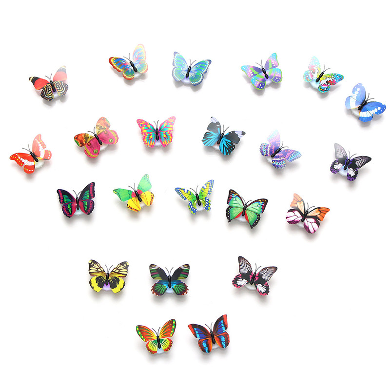 DIY-LED-Glowing-3D-Butterfly-Night-Light-Sticker-Design-Mural-Home-Wall-Decal-Decoration-1137249