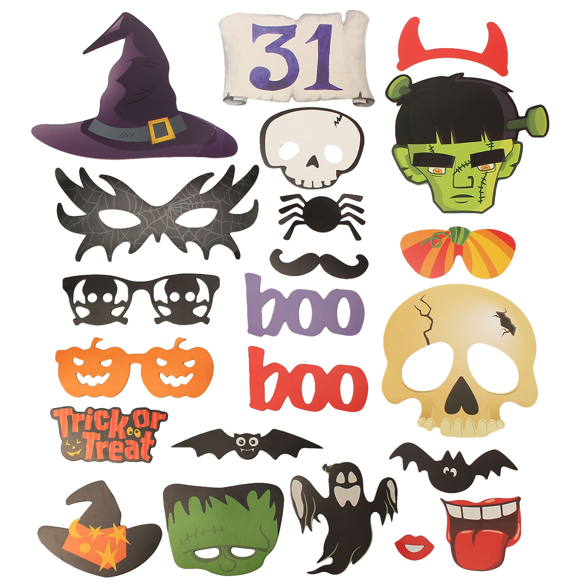 22PCS-DIY-Photo-Booth-Mask-Mustache-Stick-Props-Halloween-Christmas-Party-Toy-1080779