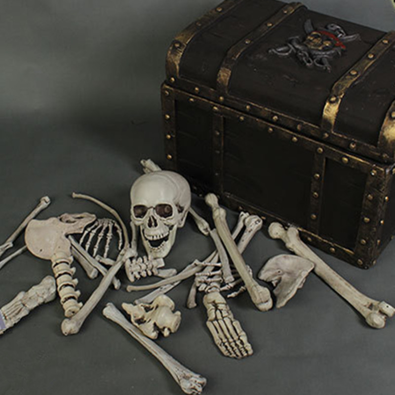 28PCS-Adult-Skeleton-Bone-Grave-Skull-Halloween-Haunted-House-Decoration-Props-1093230