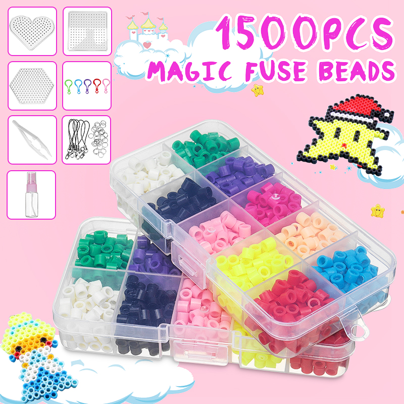 10-Grid-2-1500pcs-DIY-Fuse-Beads-Water-Sticky-Beads-Art-Craft-Toys-Kids-1421446