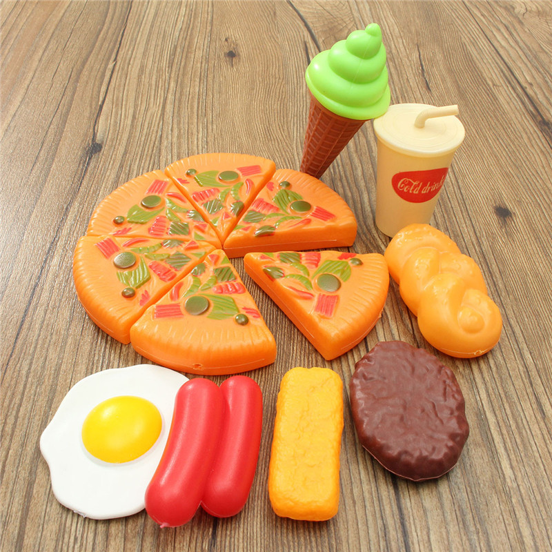 13PCS-Plastic-Pizza-Cola-Ice-Cream-Cutting-Play-SetChildren-Kids-Pretend-Role-Toy-Gift-1057434