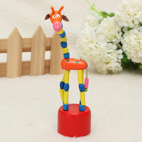 Giraffe-Toys-Wood-Standing-Kid-Colorful-Intellectual-Gifts-Developmental-1320470