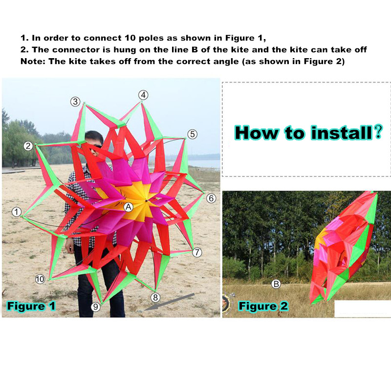 3D-Rainbow-Colorful-Flower-Kite-Single-Line-Outdoor-Toy-Flying-For-Kids-Sport-1130514