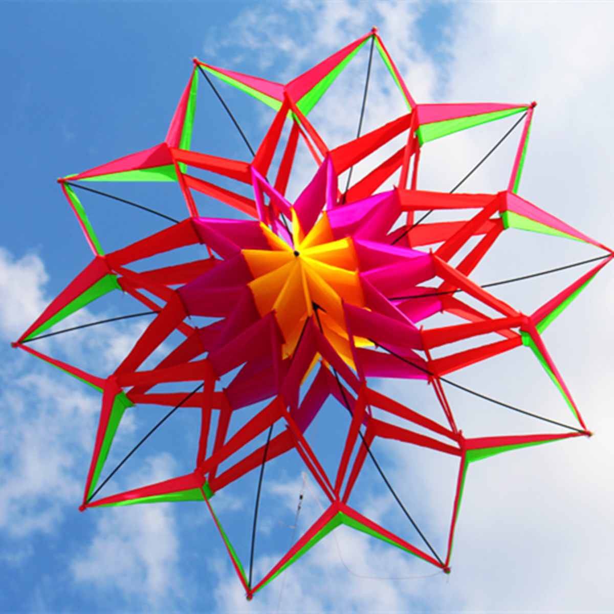 3D-Rainbow-Colorful-Flower-Kite-Single-Line-Outdoor-Toy-Flying-For-Kids-Sport-1130514