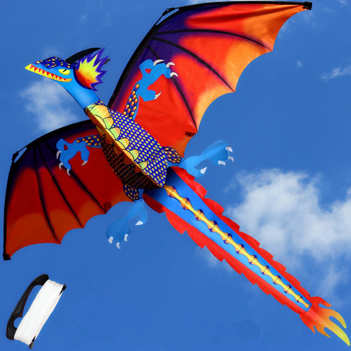 55-Inches-Cute-Classical-Dragon-Kite-140cm-x-120cm-Single-Line-Kite-With-Tail-1171017