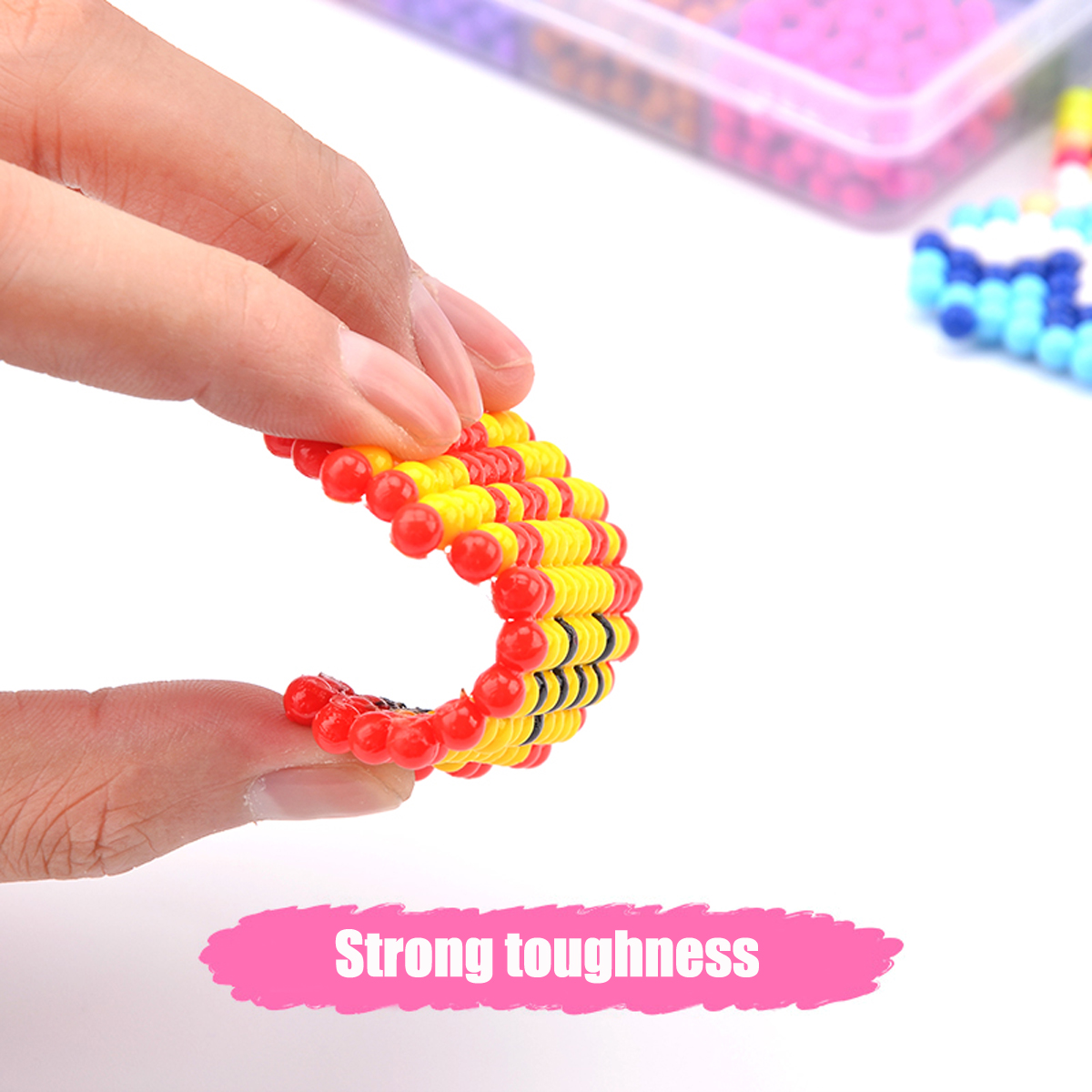 1100pcs-10-Grid-DIY-Fuse-Beads-Water-Sticky-Beads-Art-Craft-Toys-Kids-1374924
