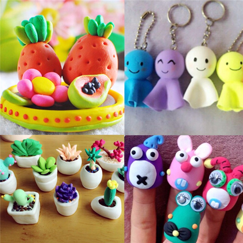 Mixed-Colour-Soft-Oven-Bake-Polymer-Clay-Block-Modelling-Moulding-Art-Design-1039862