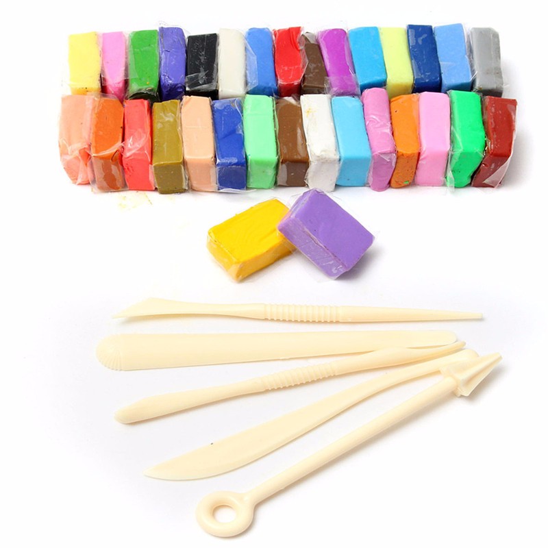Mixed-Colour-Soft-Oven-Bake-Polymer-Clay-Block-Modelling-Moulding-Art-Design-1039862