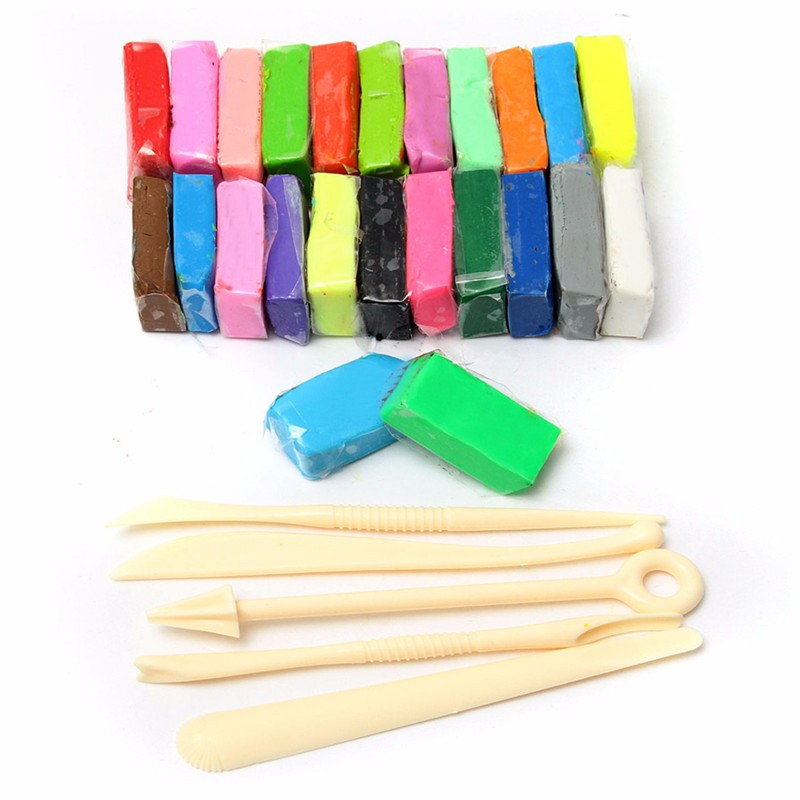 Mixed-Colour-Soft-Oven-Bake-Polymer-Clay-Block-Modelling-Moulding-Art-Design-1039862