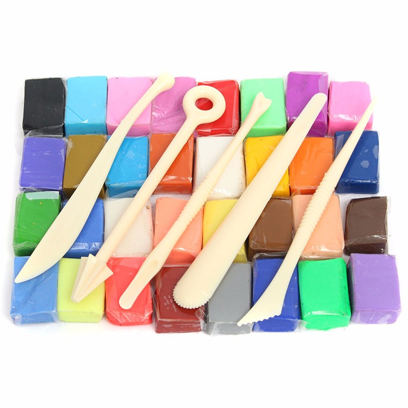 Mixed-Colour-Soft-Oven-Bake-Polymer-Clay-Block-Modelling-Moulding-Art-Design-1039862