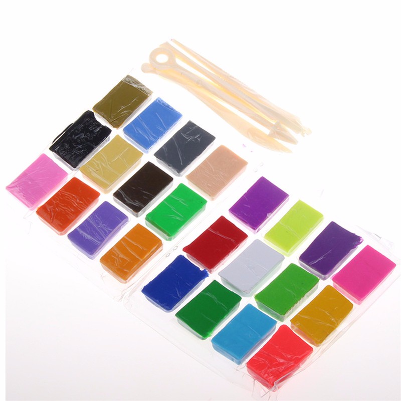 Mixed-Colour-Soft-Oven-Bake-Polymer-Clay-Block-Modelling-Moulding-Art-Design-1039862