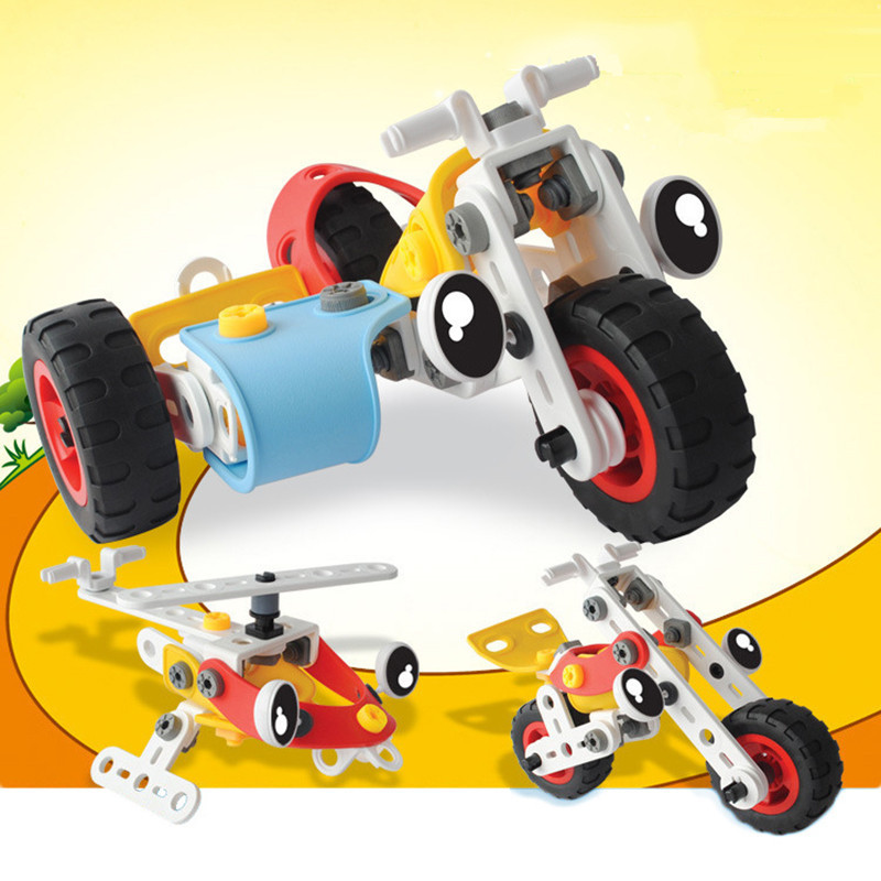 3-In-1-DIY-Assembling-Electric-Self-Concept-Car-Aircraft-Model-Building-Blocks-Puzzle-Kids-Gift-Toys-1237412