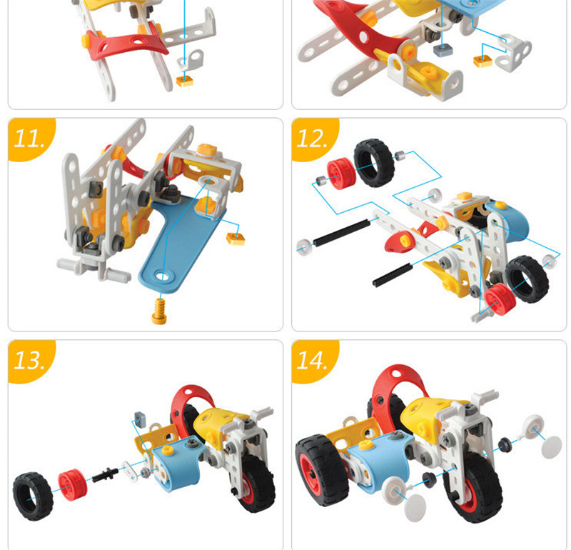 3-In-1-DIY-Assembling-Electric-Self-Concept-Car-Aircraft-Model-Building-Blocks-Puzzle-Kids-Gift-Toys-1237412