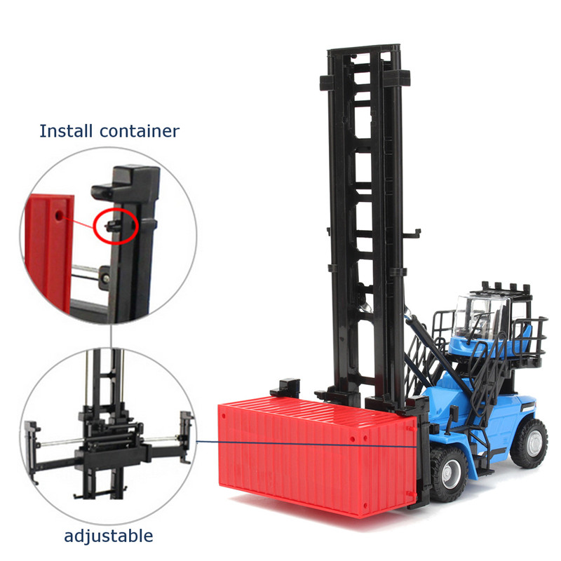 150-Diecast-Empty-Container-Stacker-Forklift-Truck-Car-Model-Kids-Toy-1121481