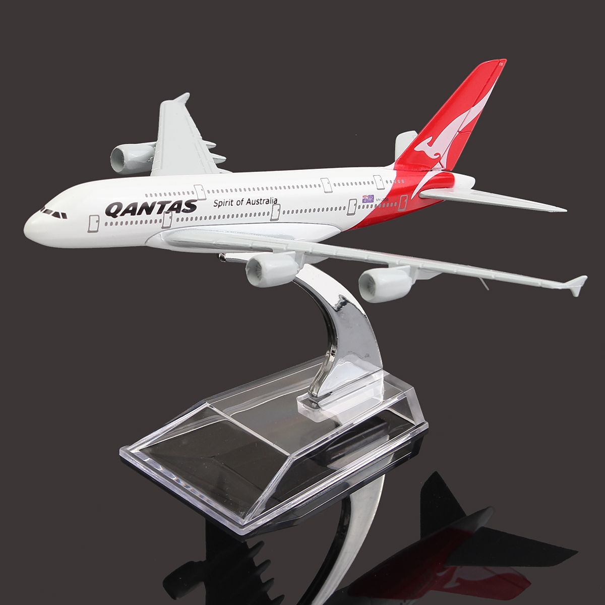 16cm-Airplane-Metal-Plane-Model-Aircraft-A380-AUSTRALIA-QANTAS-Aeroplane-Scale-Desk-Toy-1098494