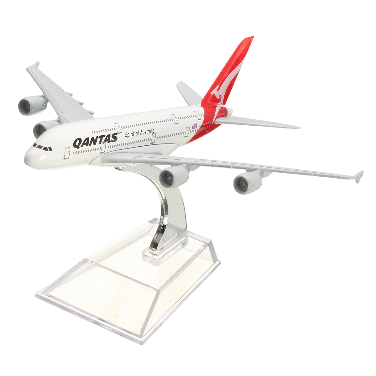 16cm-Airplane-Metal-Plane-Model-Aircraft-A380-AUSTRALIA-QANTAS-Aeroplane-Scale-Desk-Toy-1098494