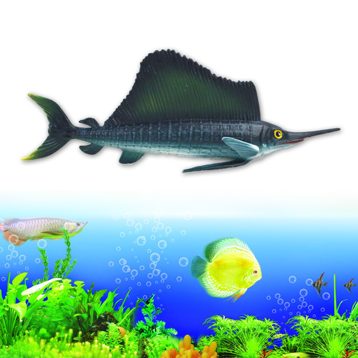 21cm-Sailfish-Realistic-Sea-Animal-Model-Solid-Plastic-Figure-Diecast-Model-Ocean-Toy-1324070