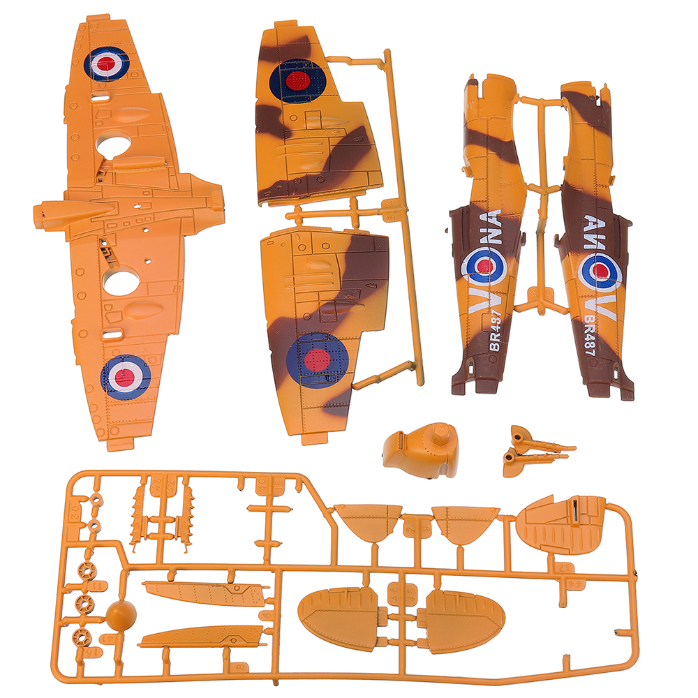 4D-Model-Plastic-Aircraft-Assemble-Plane-Toy-148-Supermarine-Spitfire-Fighter-1822CM-1388262