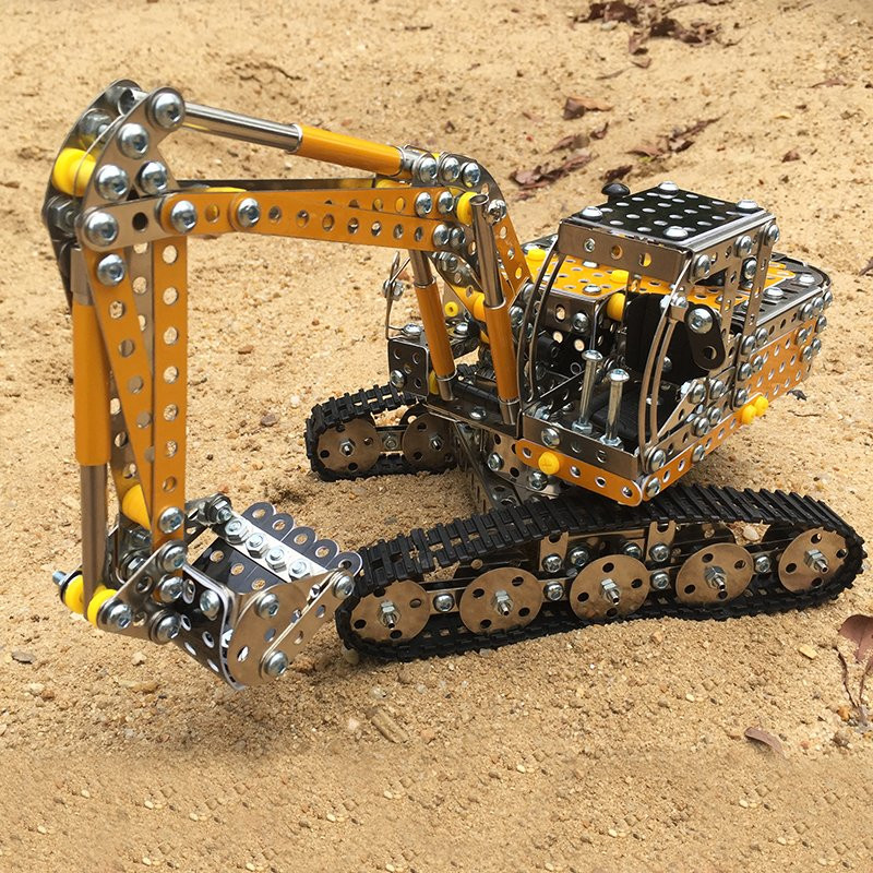 1052PCS-Full-Alloy-Jigsaw-Puzzles-Excavator-Model-Building-Blocks-Toy-1376594