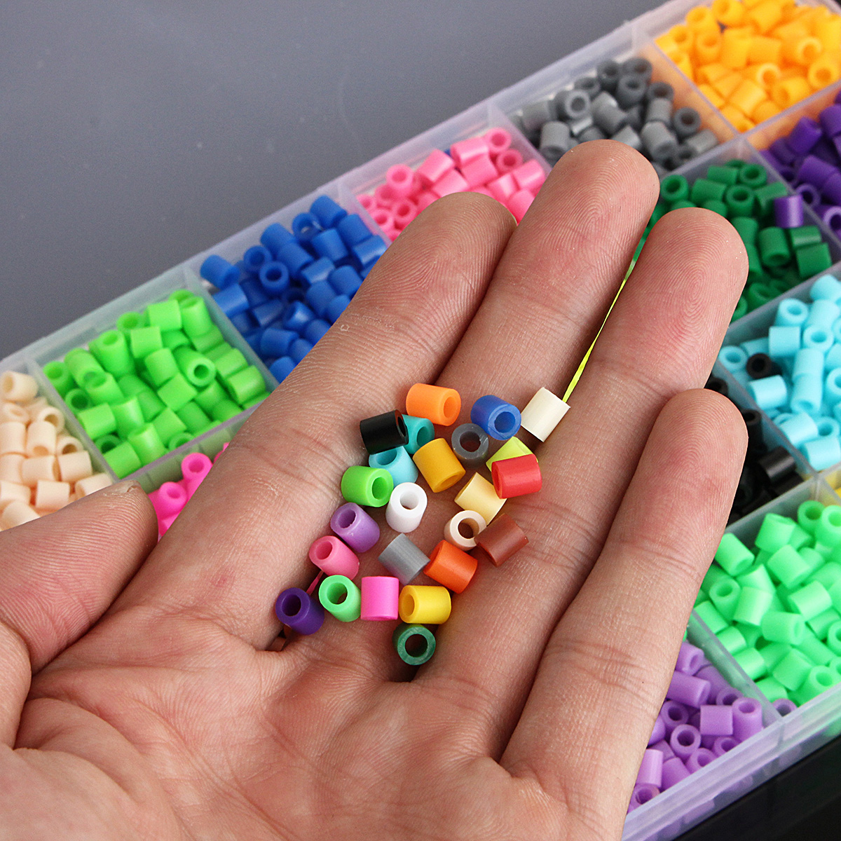 2400pcs-Hama-Perler-Beads-5mm-24-Colors-Kids-Children-DIY-Craft-Educational-1093952