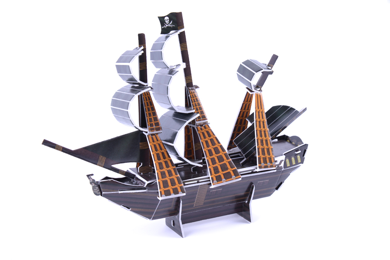 3D-Paper-Jigsaw-Puzzle-The-Black-Pearl-Mini-DIY--Model-Building-B668-20-976675