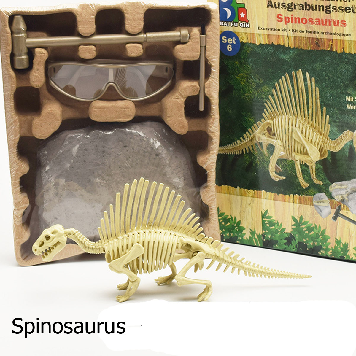 DIY-Dinosaur-Fossil-Diecast-Modell-Toy-Kit-Vice-Saurolophus-Styracosaurus-Diplodocus-Ceratosaurus-Sp-1428184