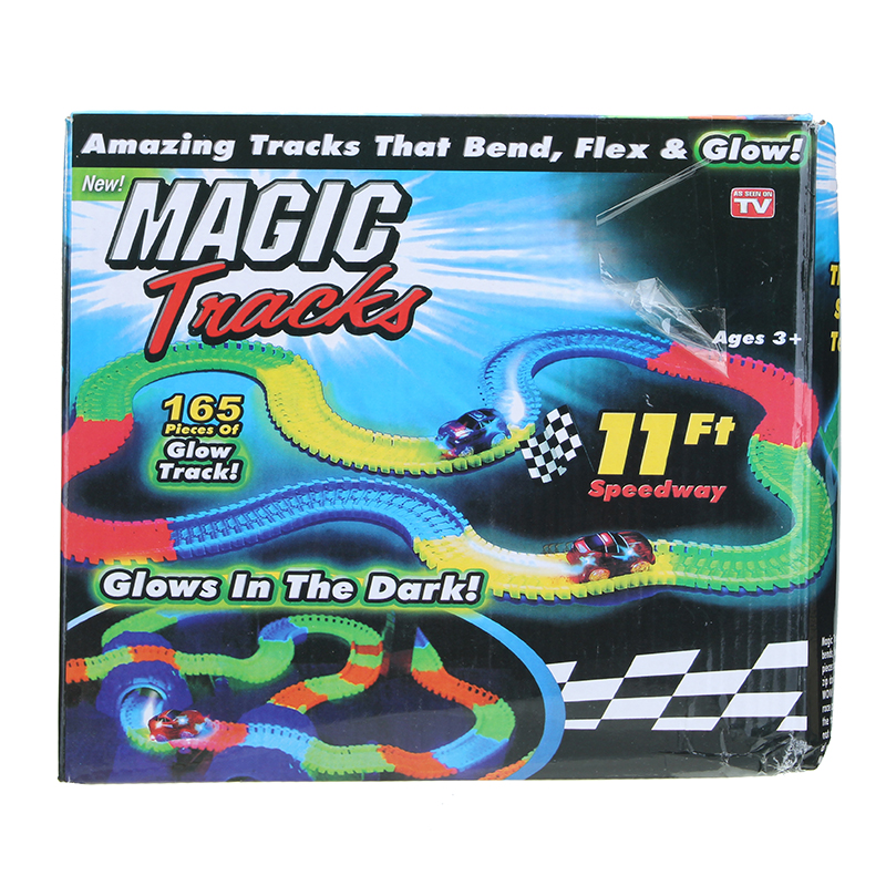 DIY-Enlighten-Magic-LED-Tracks-Bending-Glow-In-The-Dark-165-pieces-Race-Track-Kids-Toys-Gift-1148100