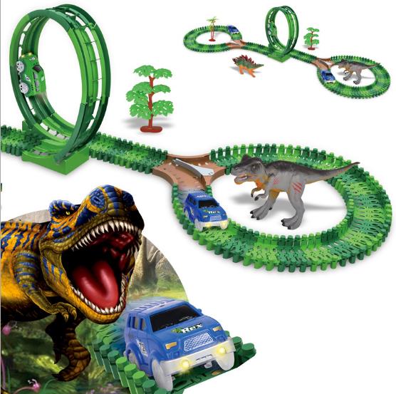 Dinosaur-Slot-Car-Race-Track-Toys-Kids-Bridge-Battery-Toy-Park-Roller-Coaster-1414455